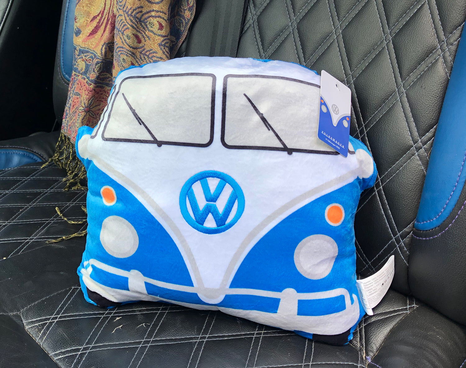 VW Campervan Cushion – Blue | Vanlife Home Decor